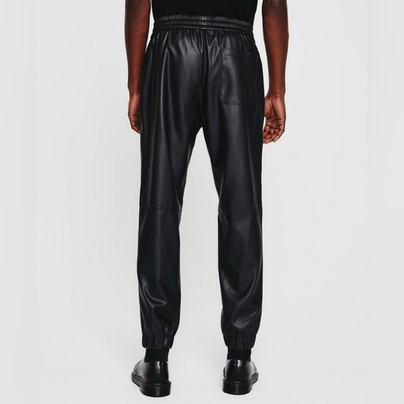 Leather joggers - Picture 3 of 4